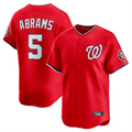 Fenge W.Nationals #5 CJ Abrams Player Red Limited Stitched Jerseys