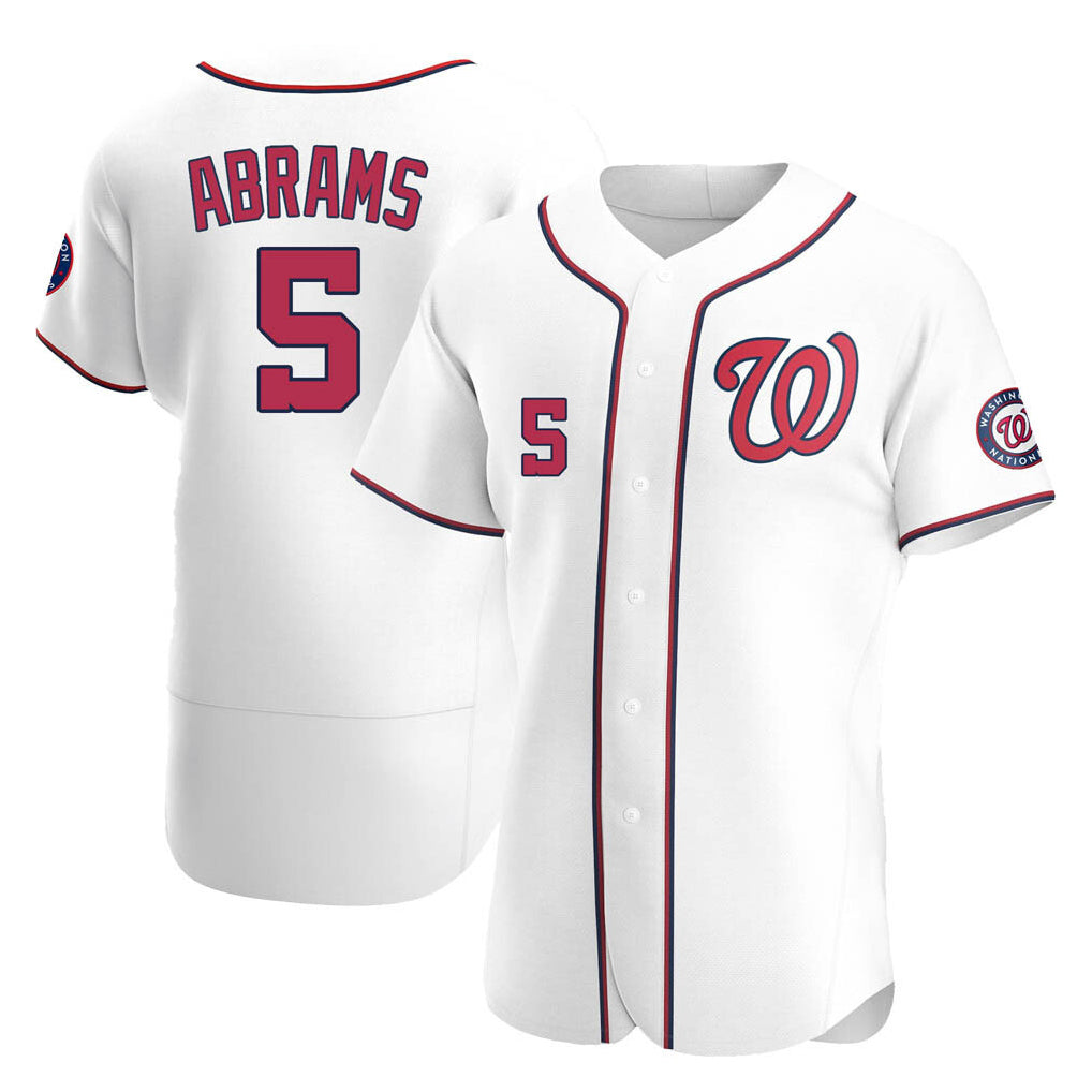 Fenge W.Nationals #5 CJ Abrams Player White Alternate Elite Stitched Jerseys