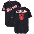 Fenge W.Nationals #8 Carter Kieboom Player Navy Home Game Stitched Jerseys