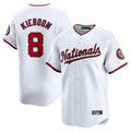 Fenge W.Nationals #8 Carter Kieboom Player White Home Limited Stitched Jerseys