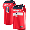 Fenge W.Wizards #0 Bilal Coulibaly Red Fast Break Replica Jerseys - Icon Edition