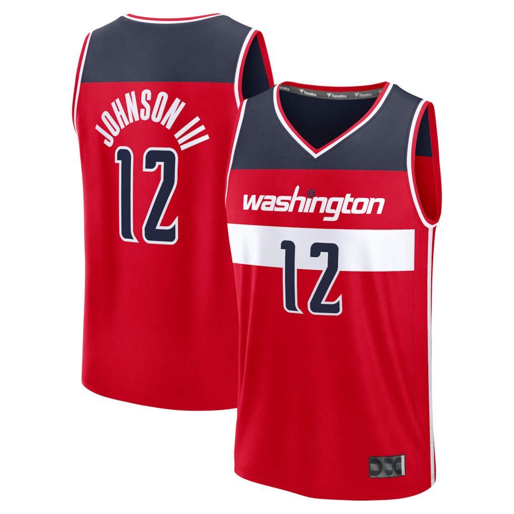 Fenge W.Wizards #12 Tre Johnson III Red Fast Break Replica Jerseys - Icon Edition