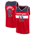 Fenge W.Wizards #12 Tre Johnson III Red Fast Break Replica Jerseys - Icon Edition