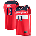 Fenge W.Wizards #13 Jordan Poole Red Fast Break Player Jerseys - Icon Edition