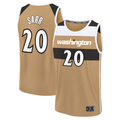 Fenge W.Wizards #20 Alex Sarr Gold 2025-26 City Edition Fast Break Jerseys