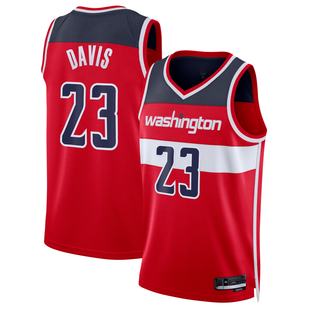 Fenge W.Wizards #23 Anthony Davis Red Swingman Jerseys - Icon Edition