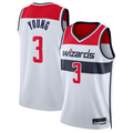 Fenge W.Wizards #3 Trae Young White Swingman Jerseys - Association Edition