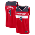 Fenge W.Wizards #4 AJ Dybantsa Red 2026 Draft First Round Pick Fast Break Jersey s- Icon Edition