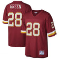 Fenge Washington Football Team #28 Darrell Green Mitchell & Ness Burgundy Legacy Replica Stitched Jersey