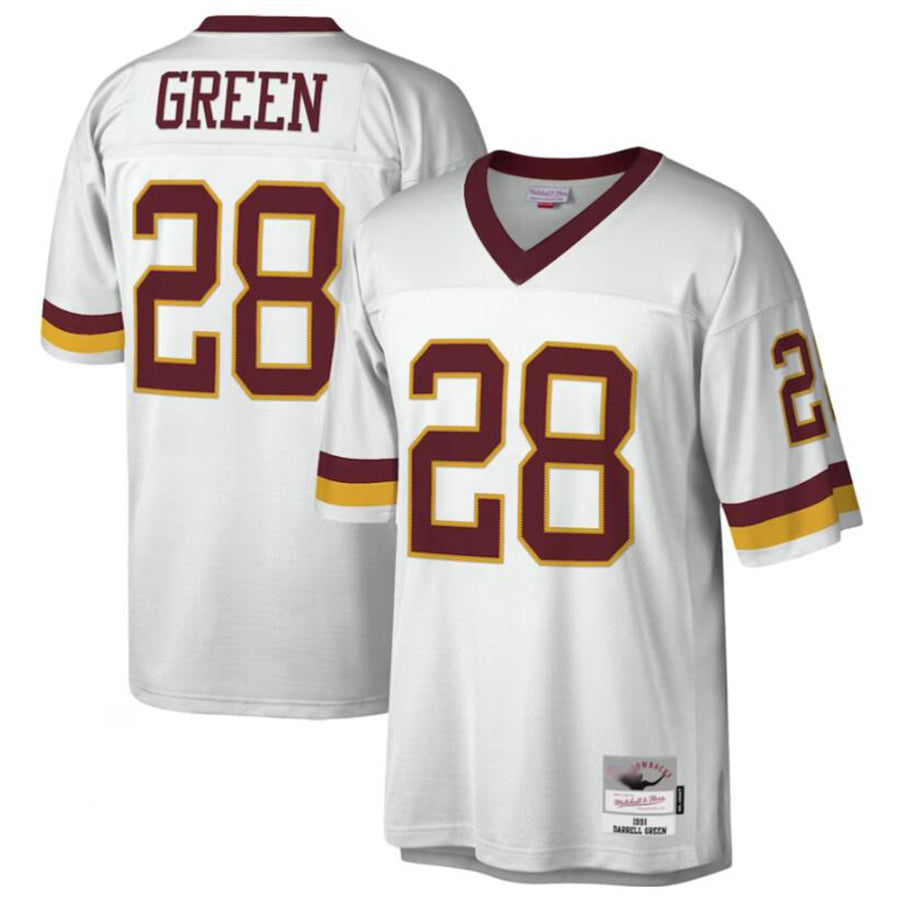Fenge Washington Football Team #28 Darrell Green Mitchell & Ness White Legacy Replica Stitched Jersey