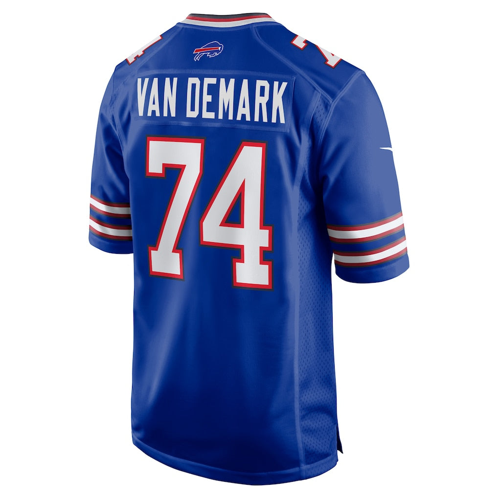 Fenge B.Bills #74 Ryan Van Demark Royal Game Player Jersey