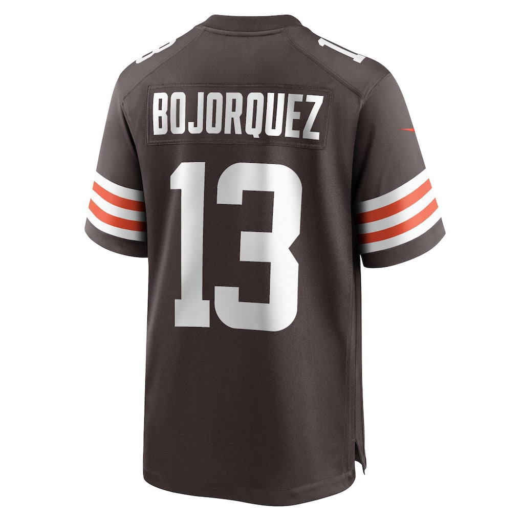 Fenge C.Browns #13 Corey Bojorquez Brown Team Game Jersey