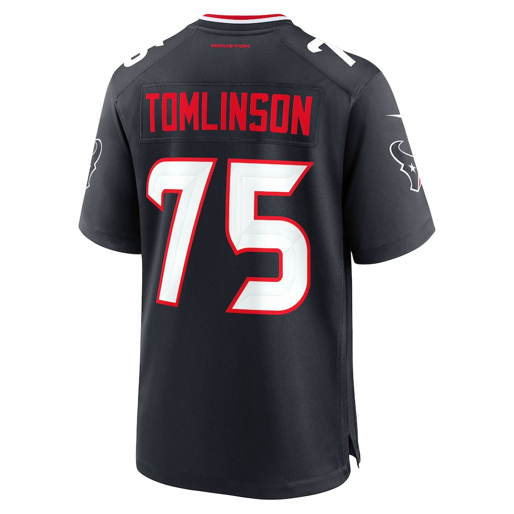 Fenge H.Texans #75 Laken Tomlinson Navy Team Game Jersey