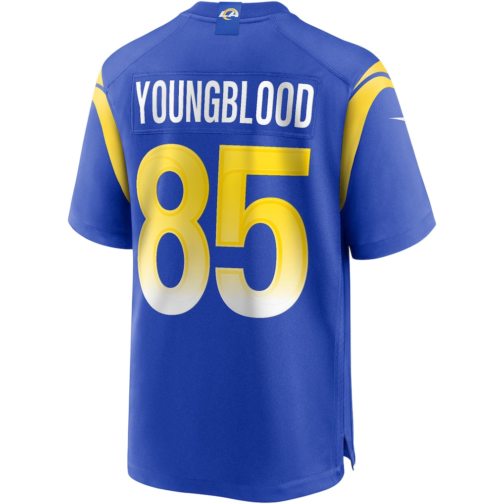 Fenge LA.Rams #85 Jack Youngblood Royal Game Retired Player Jersey