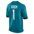 Fenge J.Jaguars #1 Groom Teal Game Jersey