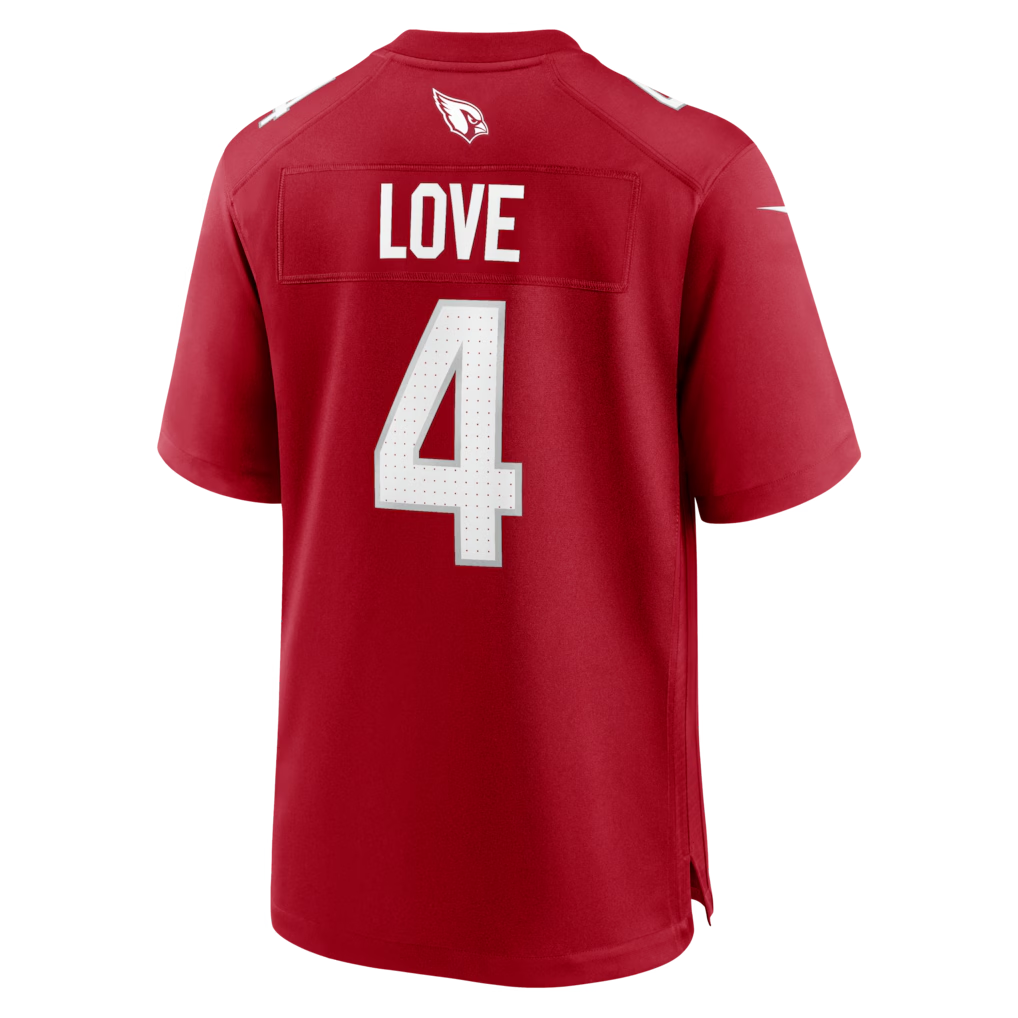 Fenge A.Cardinals #4 Jeremiyah Love Red Game Player Stitched Jersey