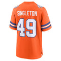 Fenge D.Broncos #49 Alex Singleton Orange Alternate Game Jersey