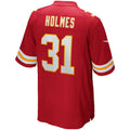Fenge KC.Chiefs #31 Priest Holmes Red Game Retired Player Jersey