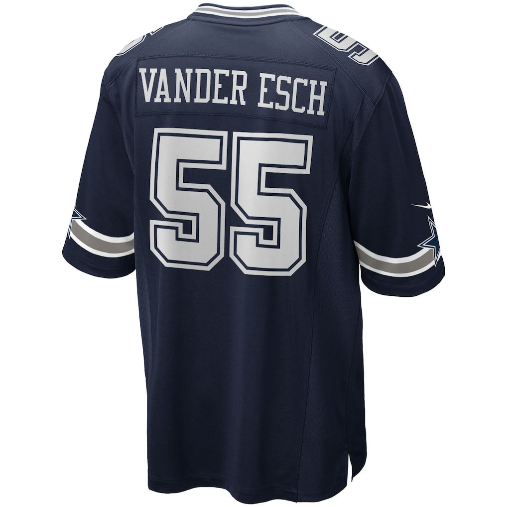 Fenge D.Cowboys #55 Leighton Vander Esch Navy Team Game Jersey