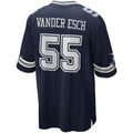 Fenge D.Cowboys #55 Leighton Vander Esch Navy Team Game Jersey