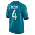 Fenge J.Jaguars #4 Tank Bigsby Teal Game Jersey