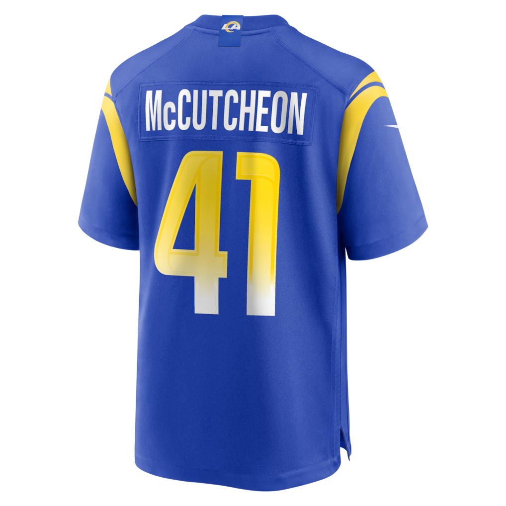 Fenge LA.Rams #41 Cameron McCutcheon Royal Game Jersey