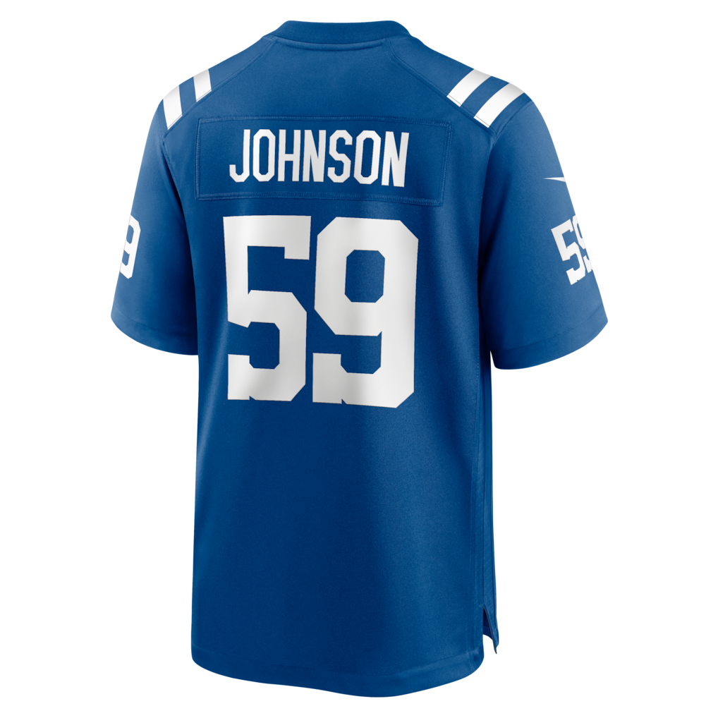 Fenge IN.Colts #59 Buddy Johnson Royal Team Game Jersey