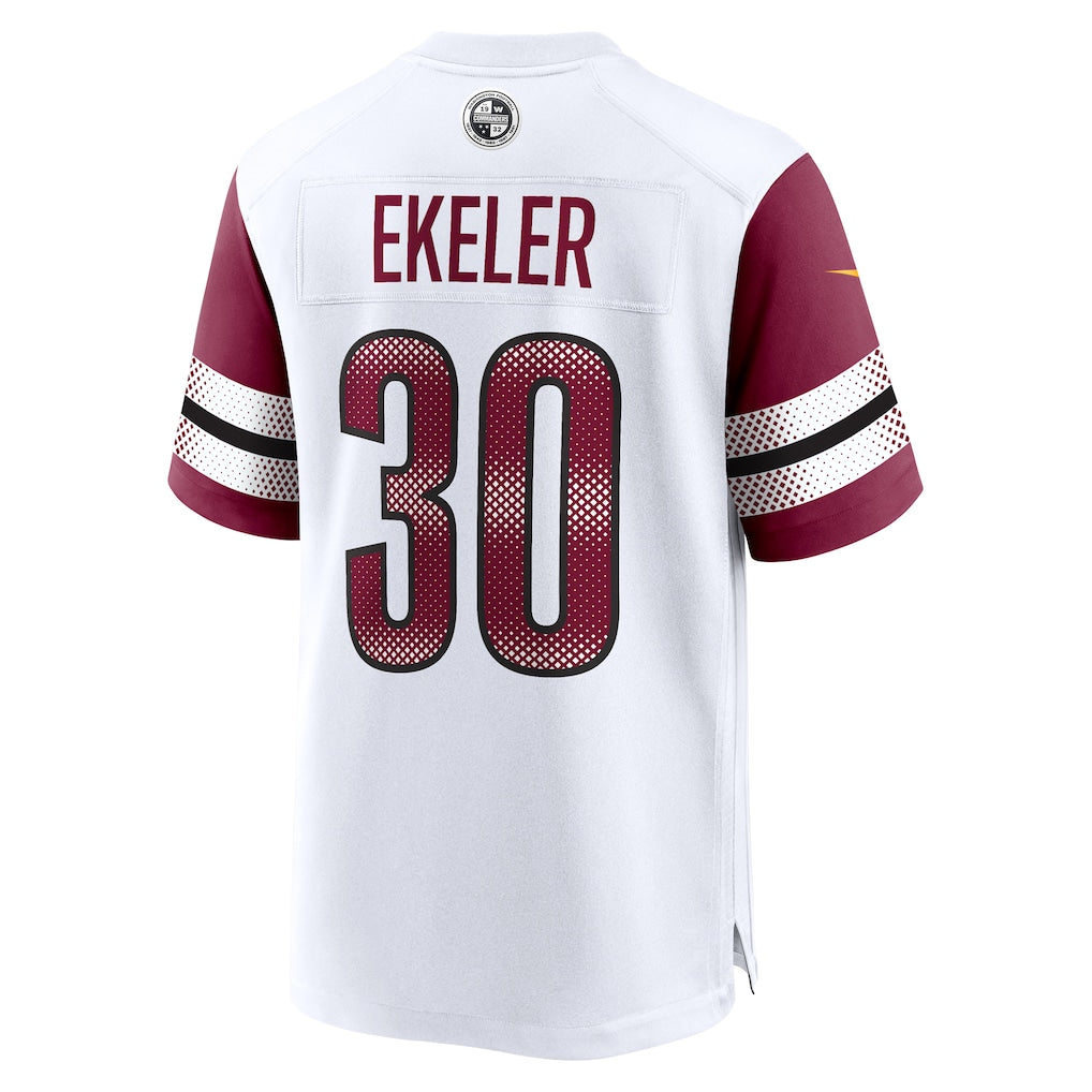 Fenge W.Commanders #30 Austin Ekeler White Game Jersey