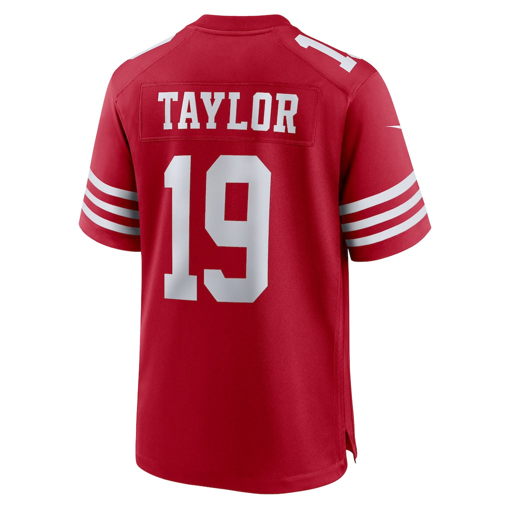 Fenge SF.49ers #19 Trent Taylor Scarlet Team Game Jersey