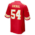 Fenge KC.Chiefs #54 Leo Chenal Red Game Player Jersey