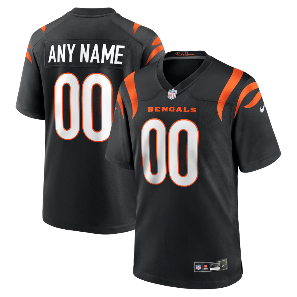 Fenge Custom C.Bengals Black Game Stitched Jerseys