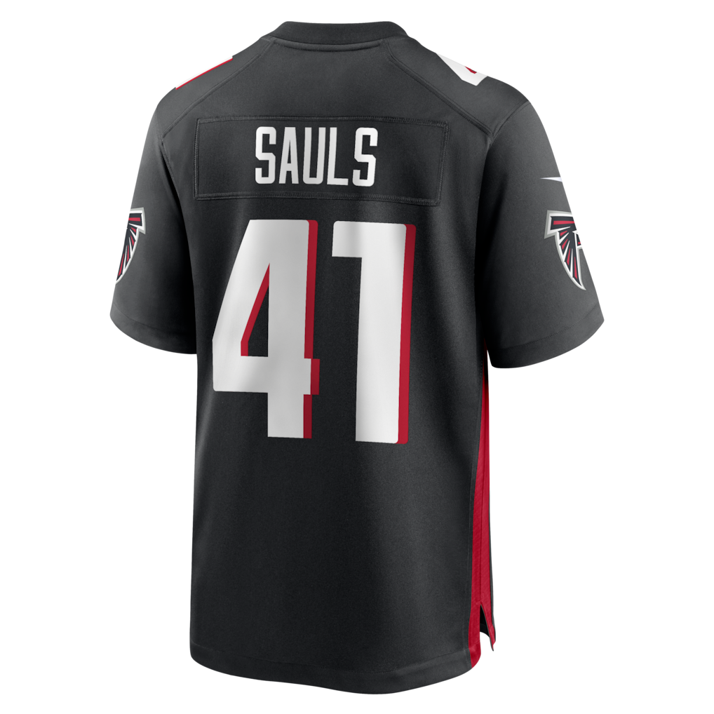 Fenge A.Falcons #41 Ben Sauls Black Team Game Jersey