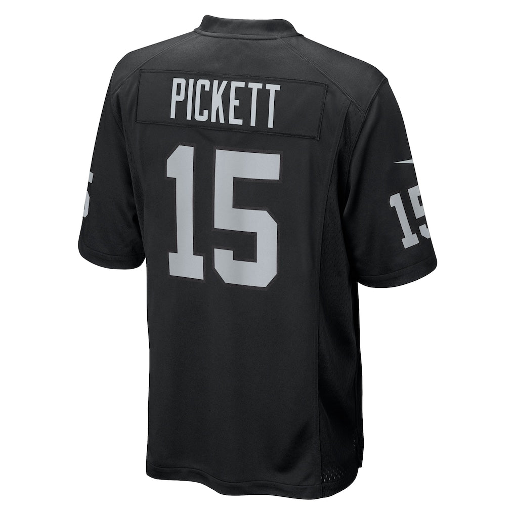 Fenge LV.Raiders #15 Kenny Pickett Black Team Game Jersey