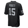 Fenge LV.Raiders #15 Kenny Pickett Black Team Game Jersey