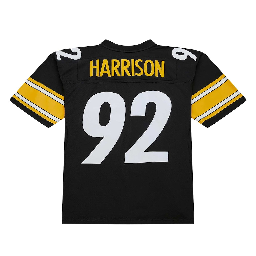 Fenge P.Steelers #92 James Harrison Mitchell & Ness Black Legacy Replica Jersey