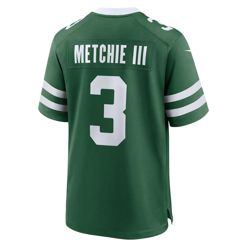 Fenge NY.Jets #3 John Metchie III Legacy Green Team Game Jersey
