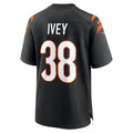 Fenge C.Bengals #38 DJ Ivey Black Team Game Jersey