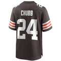 Fenge C.Browns #24 Nick Chubb Brown Player Game Jersey
