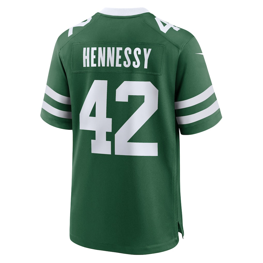 Fenge NY.Jets #42 Thomas Hennessy Legacy Green Team Game Jersey