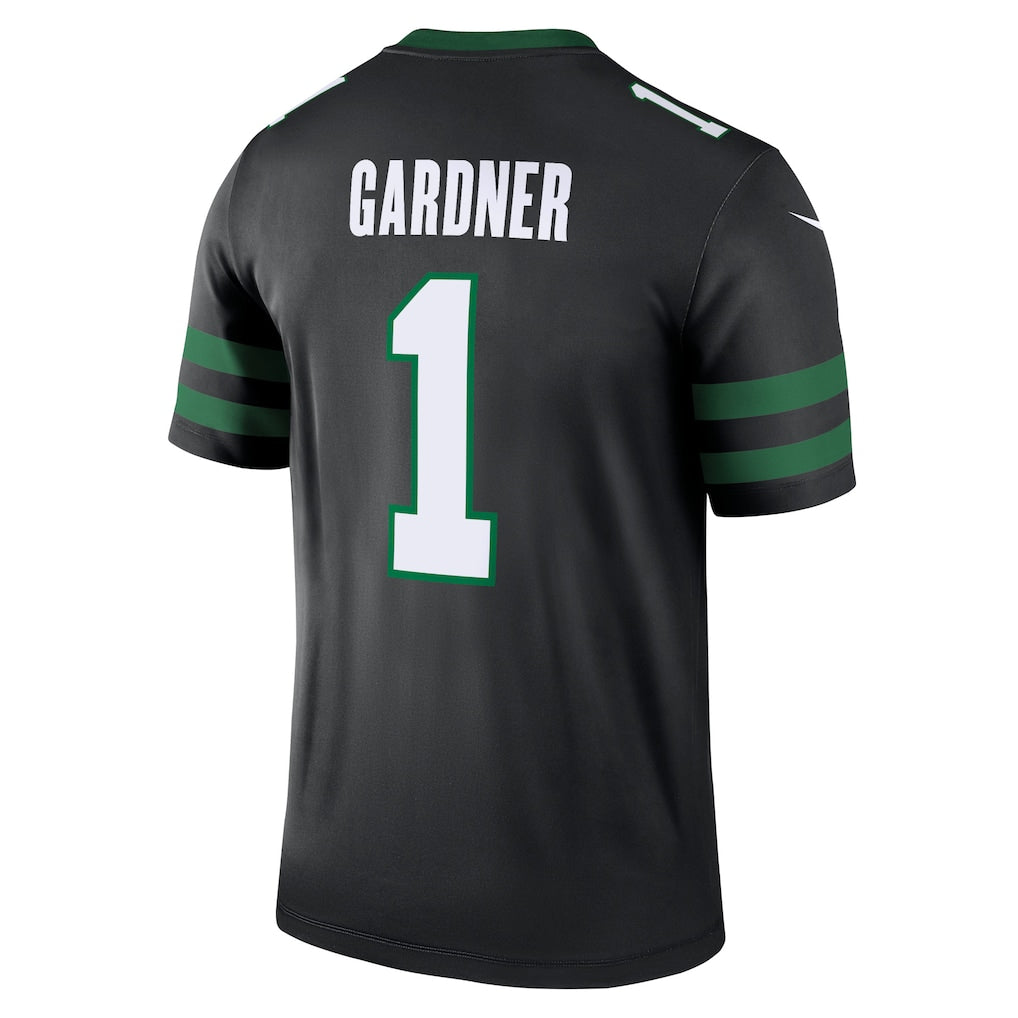 Fenge NY.Jets #1 Ahmad Sauce Gardner Black Legend Player Performance Top Jersey