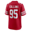 Fenge SF.49ers #95 Alfred Collins Scarlet Team Game Jersey