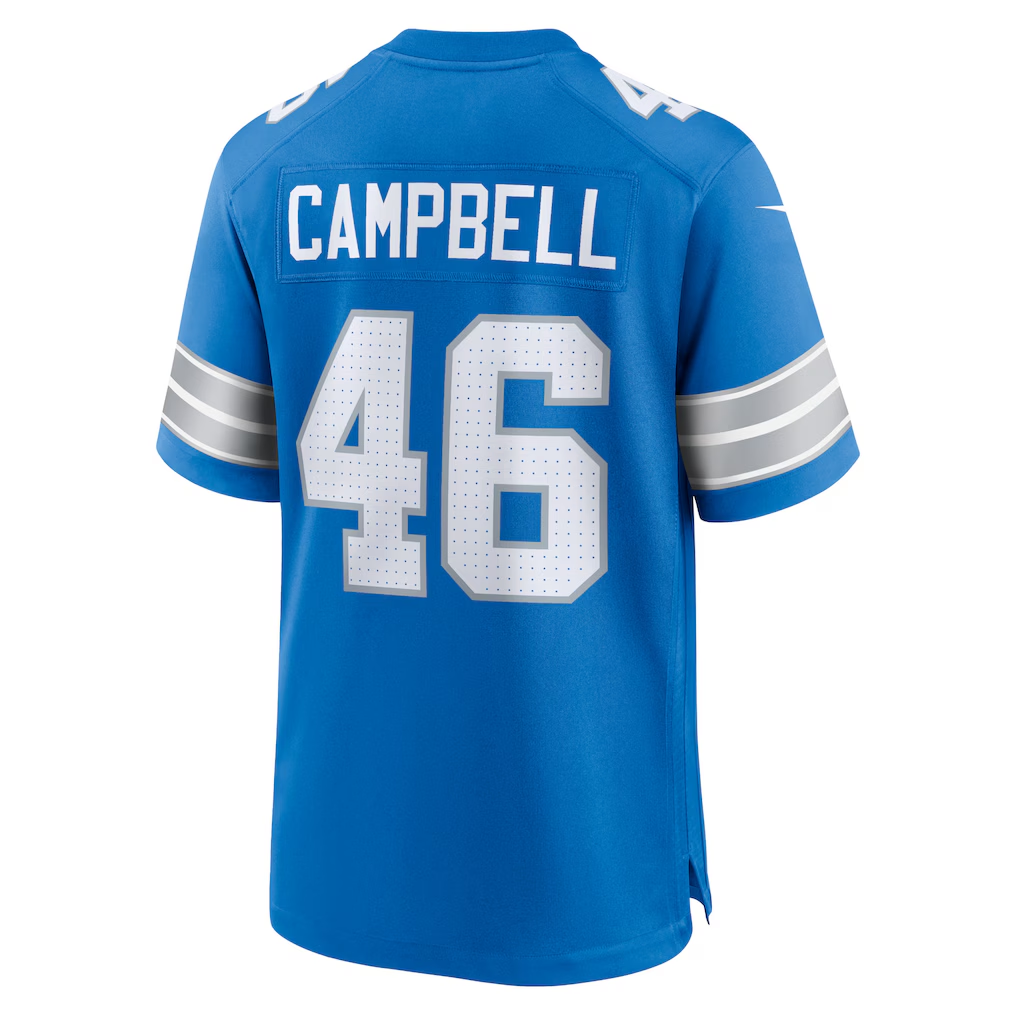 Fenge D.Lions #46 Jack Campbell Blue Game Stitched Jersey