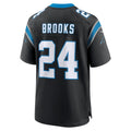 Fenge C.Panthers #24 Jonathon Brooks Black Game Jersey