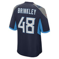 Fenge T.Titans #48 Beau Brinkley Navy Game Jersey