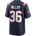 Fenge NE.Patriots #36 Lawyer Milloy Navy Game Retired Player Jersey