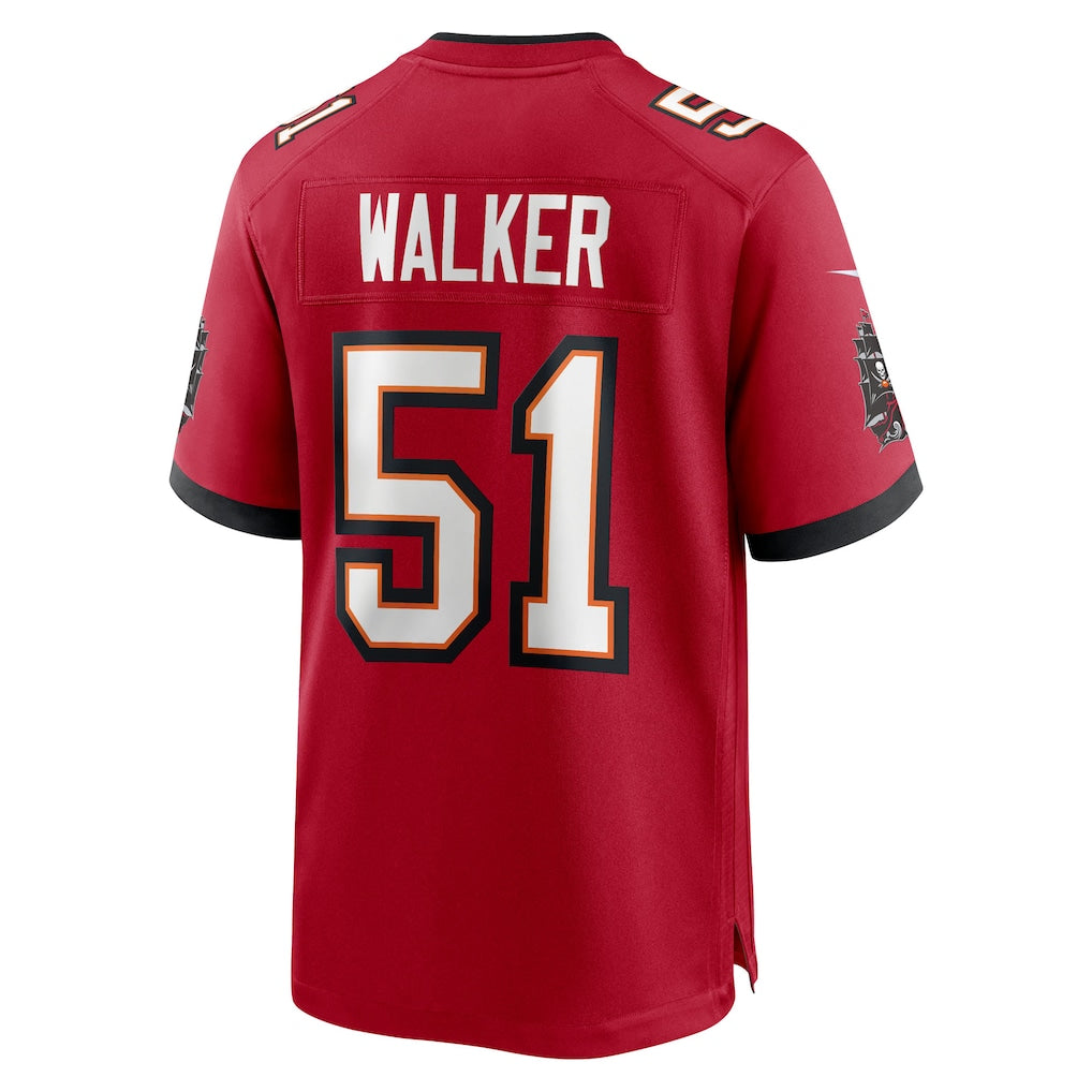 Fenge TB.Buccaneers #51 David Walker Red Team Game Jersey